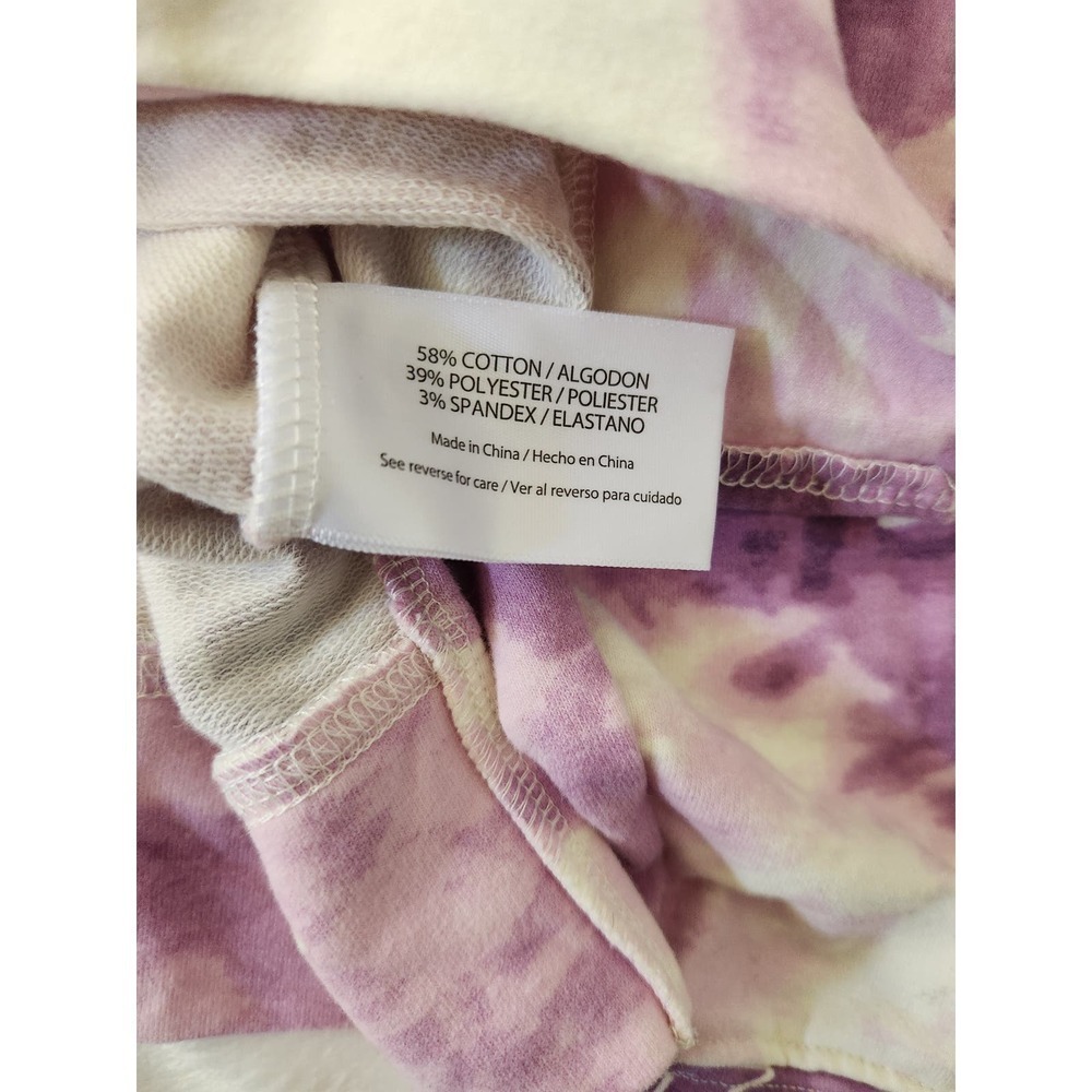 Wildfox tie-dye Cropped sweatshirt star print sz m Boho Festival Soft - Picture 6 of 8